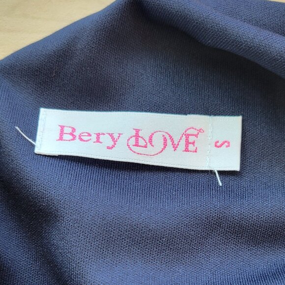 Bery Love Floral Patterned Navy Blue Dress - Picture 5 of 8